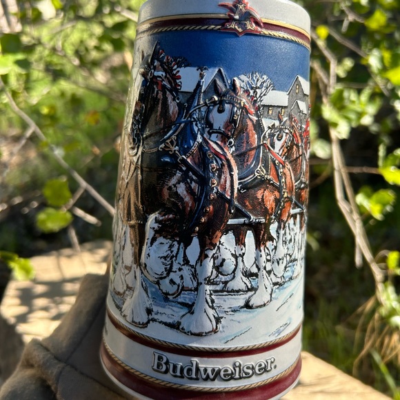 Budweiser 1989 Vintage Collector's Series Christmas Stein - Picture 5 of 9